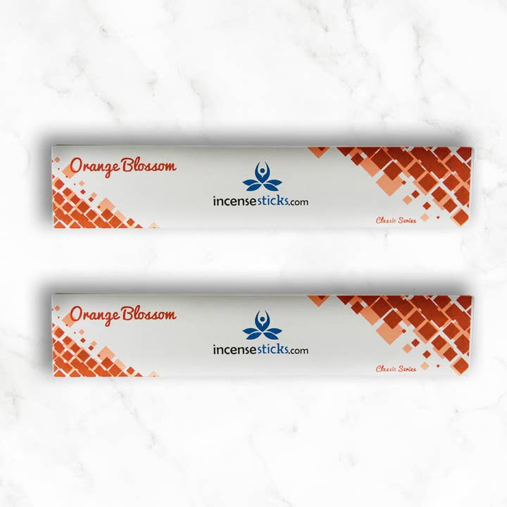 Orange Blossom røgelse 10 „tommer 12 pinde for engroshandel hos Incense Sticks