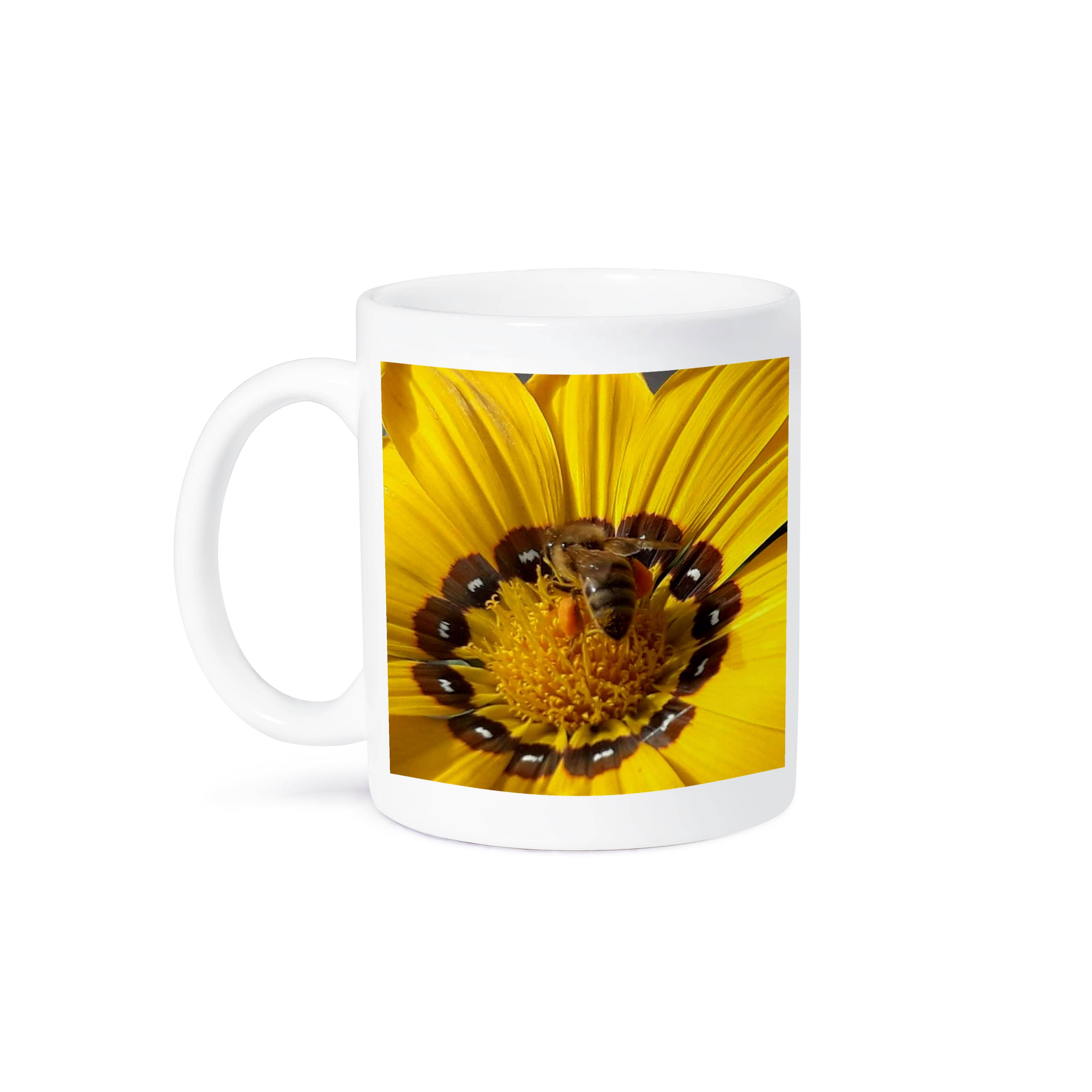 3dRose - Wholesale Coffee mug - 3dRose, Honey Bee Collecting Pollen On A Gazania Flower, Mug8