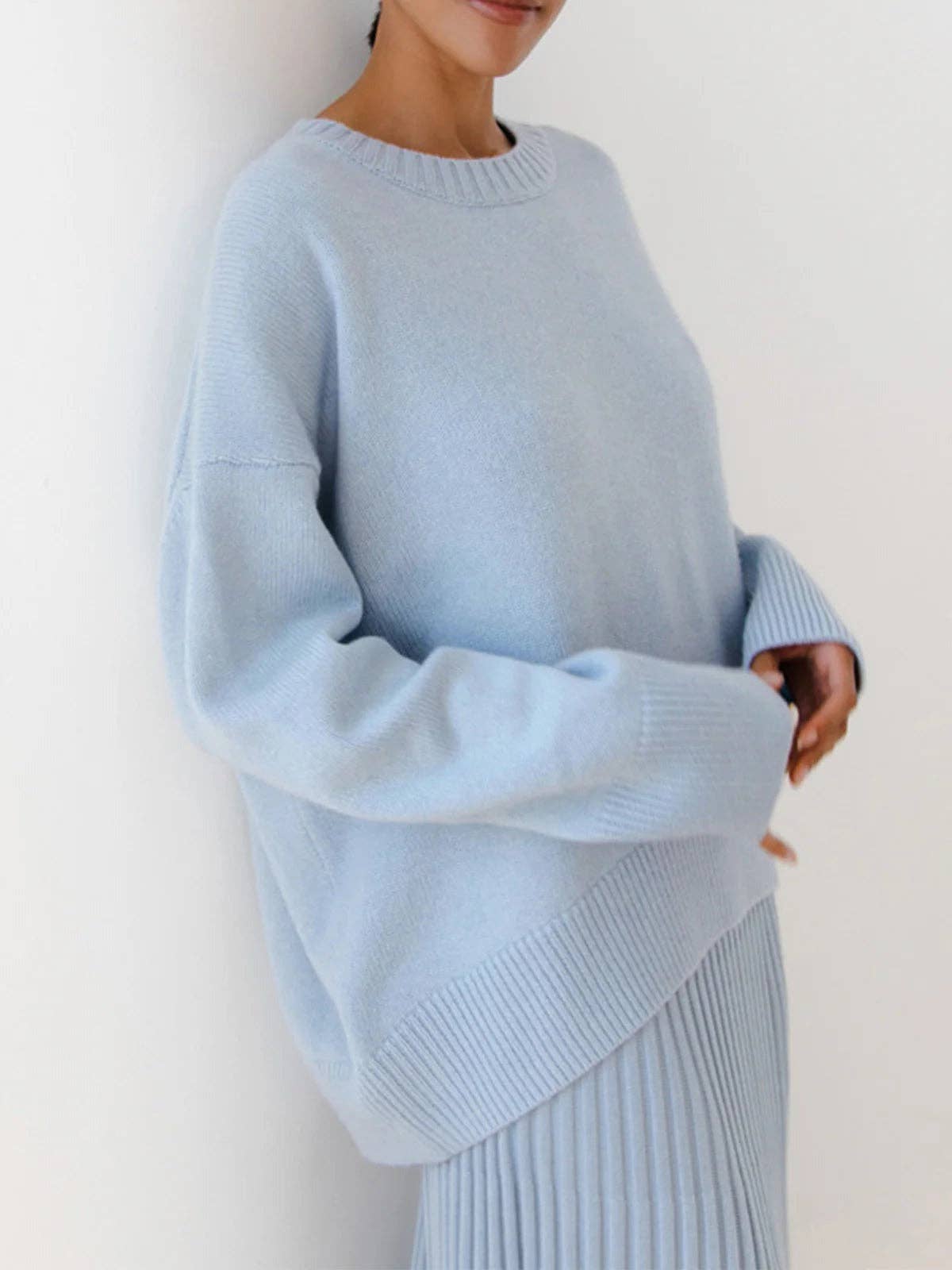 VividLux – wholesale Knitted jumper – Women′s – Candyfloss Oversized Pullover Sweater1