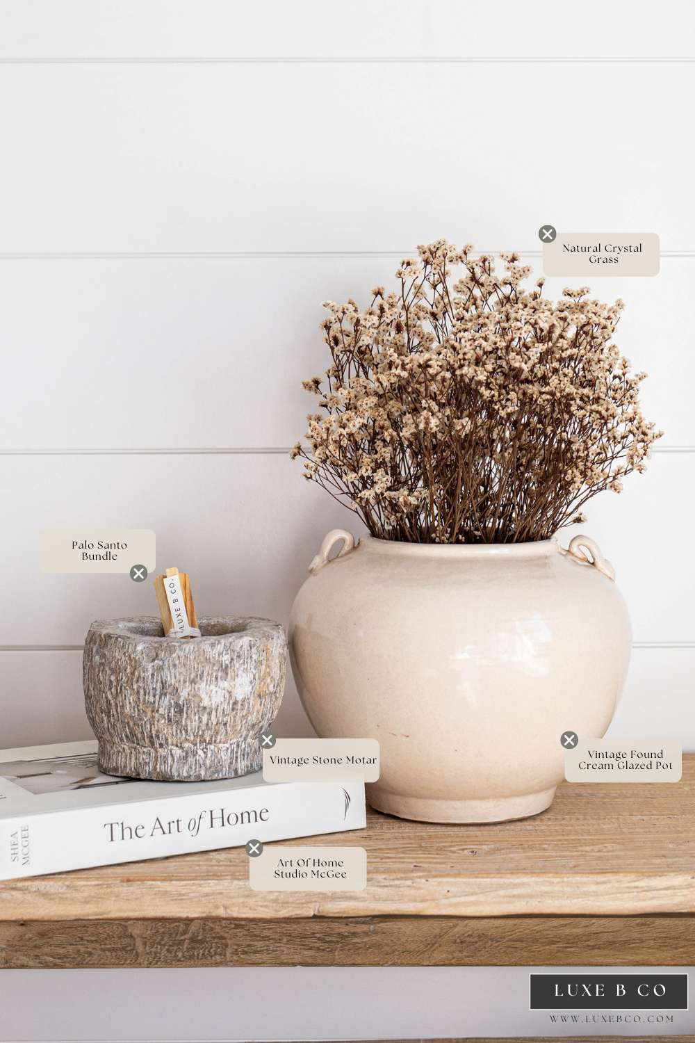 Luxe B Co - Wholesale Plant Pot - Cream Glazed Vintage Inspired Pot4