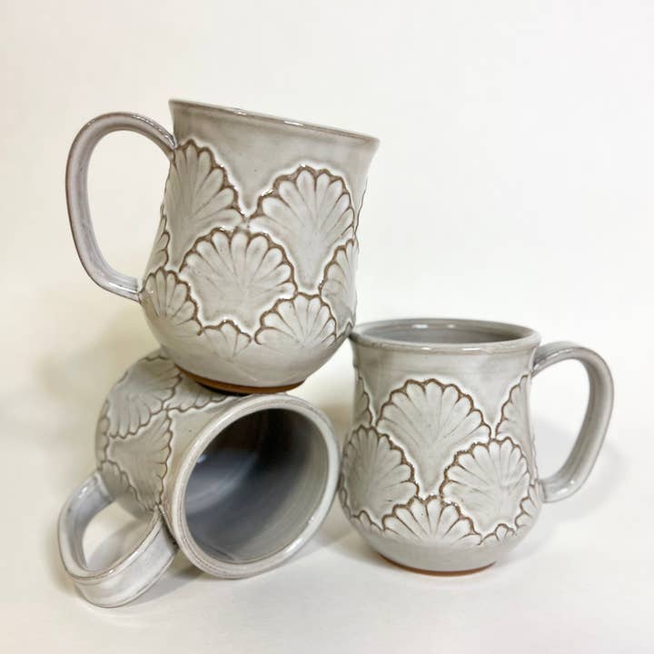 KF Stoneware - Venta al por mayor Taza - Taza de cerámica artesanal con borde festoneado - 530 ml16