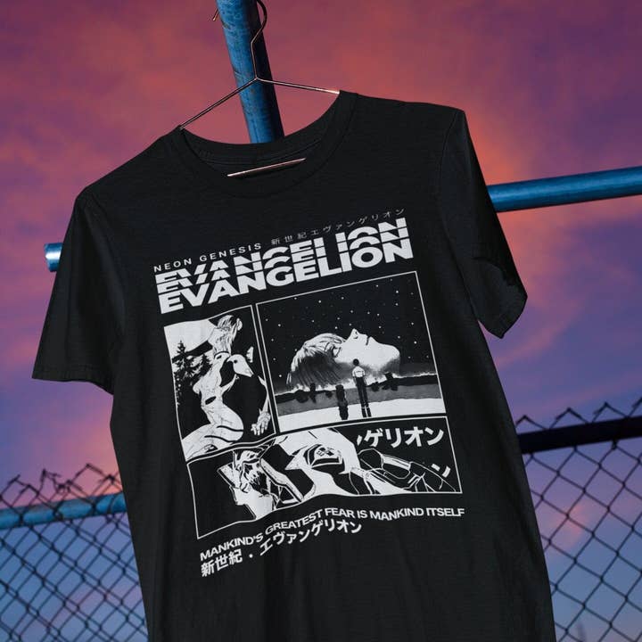 EVANGELION Anime Shirt Streetwear Unisex 100 Cotton and other Purchase Wholesale evangelion. Free Returns & Net 60 Terms on Faire trending on Faire.