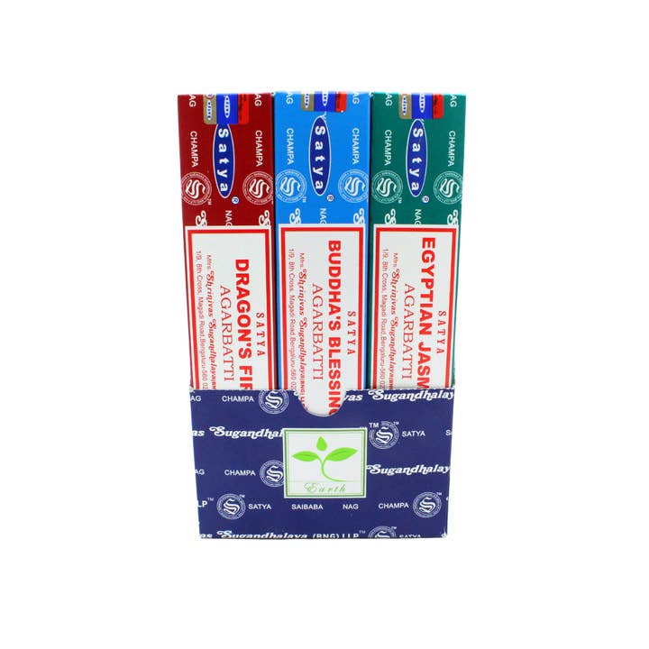 Green Tree - Wholesale Incense - Satya Assorted Incense (12 fragrance) Incense Sticks1