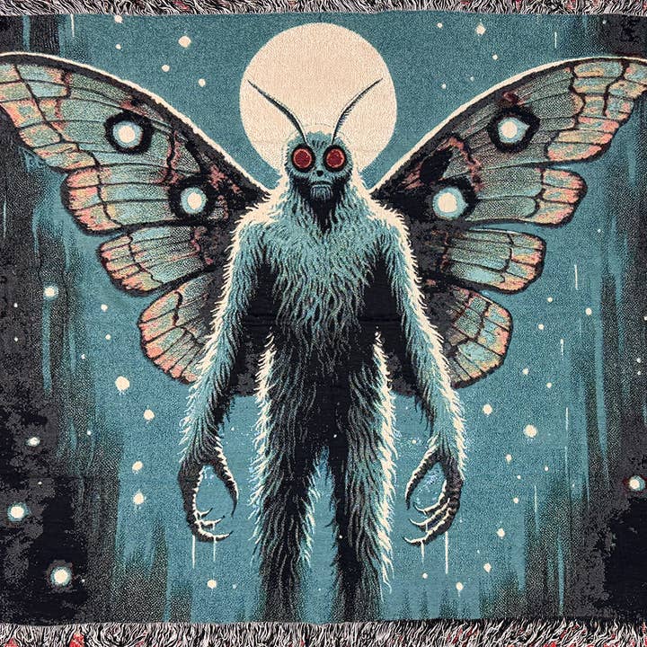 Strike Gently Co - Wholesale Throw Blanket - Mothman Blanket (Vintage Variant)
