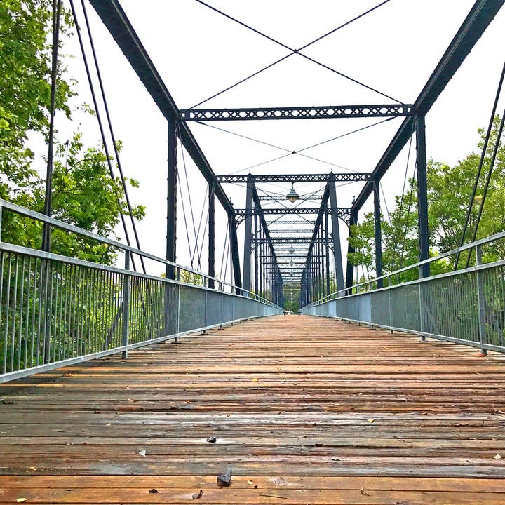 Faust Street Bridge Coaster for wholesale by South Austin Gallery