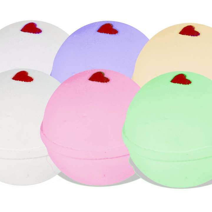 Sweetheart Valentine Assorted Bath Bombs 12-pack for wholesale by Swanky Sweet Pea