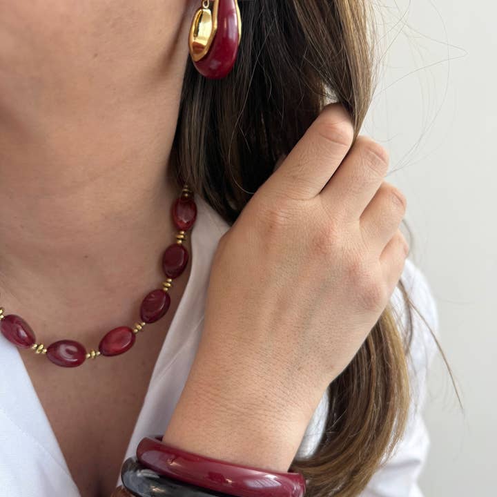 A.B. Paris - Wholesale Beaded/Pearl Necklace - Java - 7 colors4