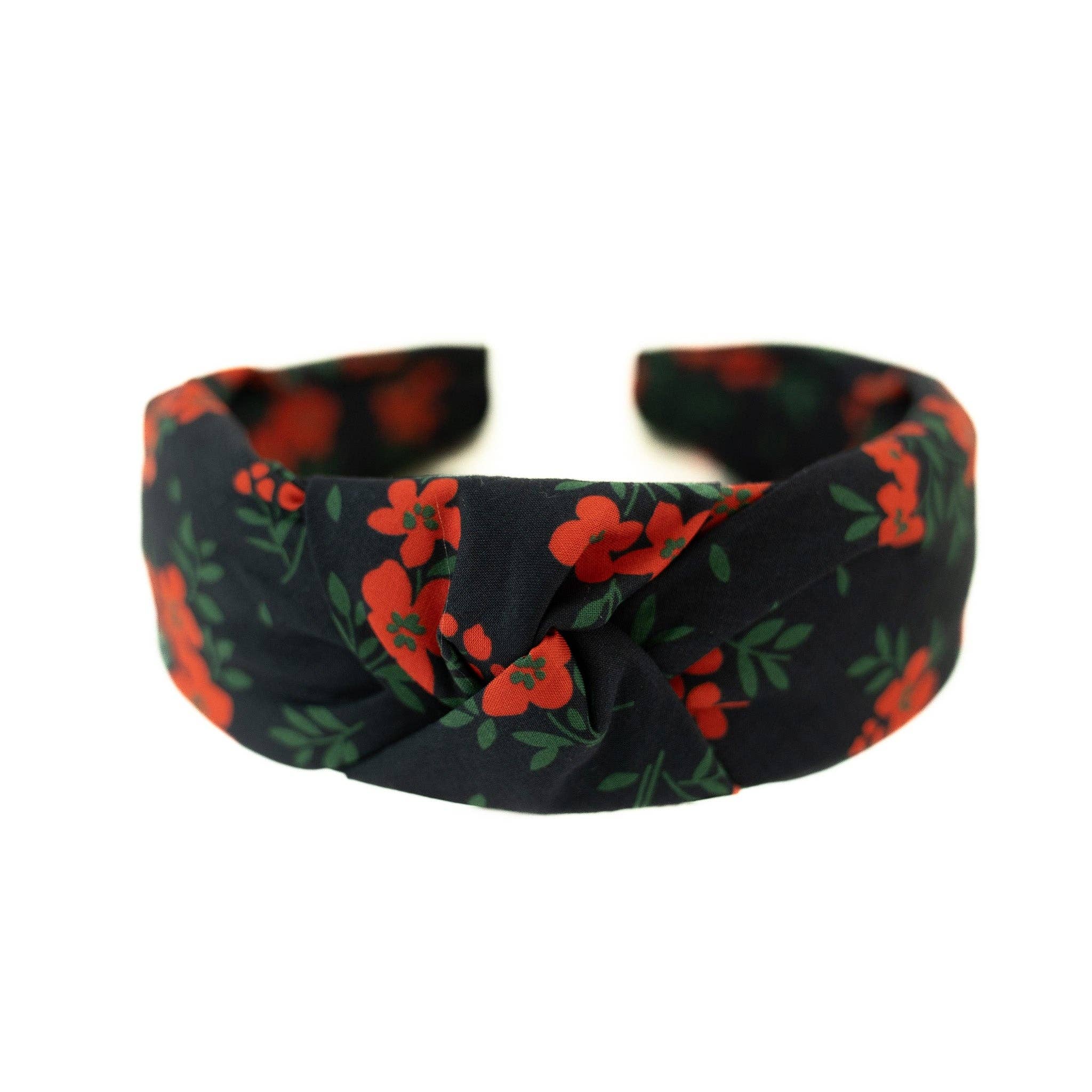 Boon Ties – wholesale Fashion headband – women's – Red Hot Floral - Knotted Headband11
