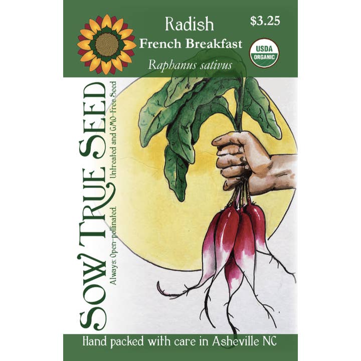 Sow True Seed - Wholesale Plant Seeds - Radish Seeds - French Breakfast1