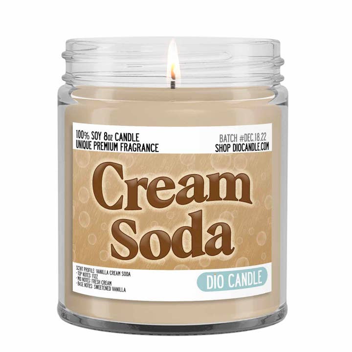 Cream Soda Candle for wholesale by Dio Candle Company