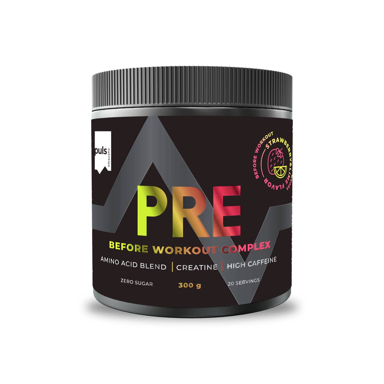 Puls Nutrition - Wholesale Protein/Superfood Powder - PRE-WORKOUT COMPLEX Strawberry-Lime 300g