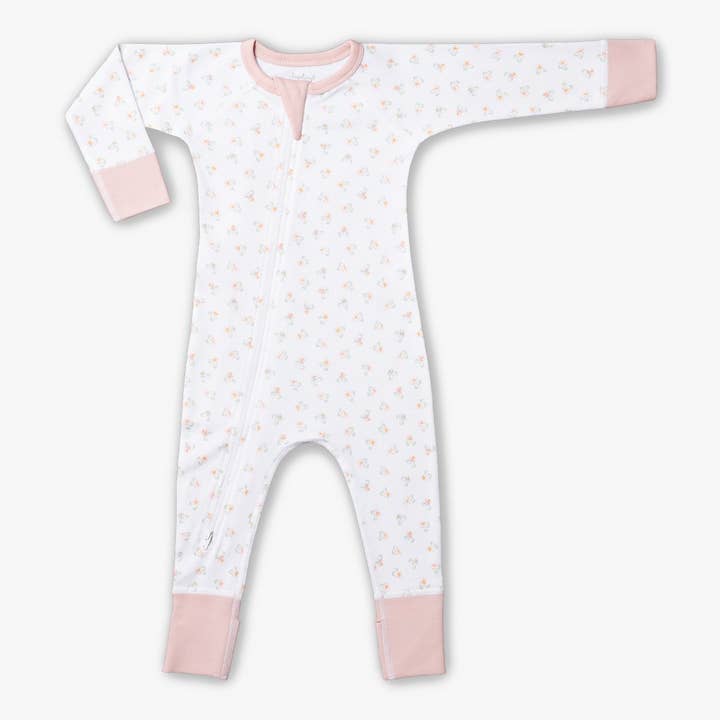 Urchin Posies Zip Romper for wholesale by Sapling Child