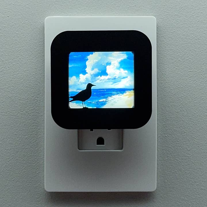 Seagull and Ocean Shore Night Light Cover ONLY for wholesale by Swaplights Night Lights