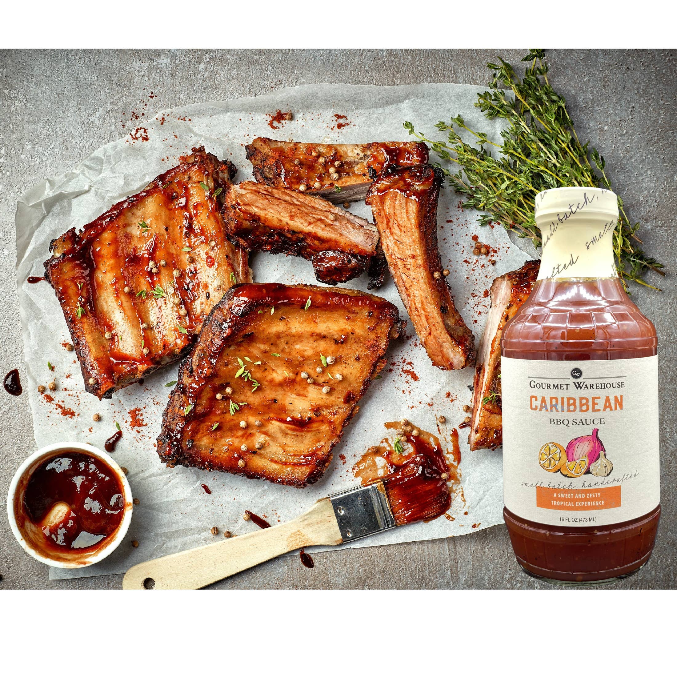 Gourmet Warehouse Brands - Wholesale BBQ Sauce - Gourmet Warehouse Caribbean BBQ Sauce4