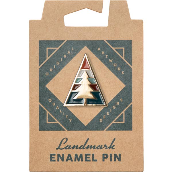Ponderosa Pine Enamel Pin for wholesale by The Landmark Project