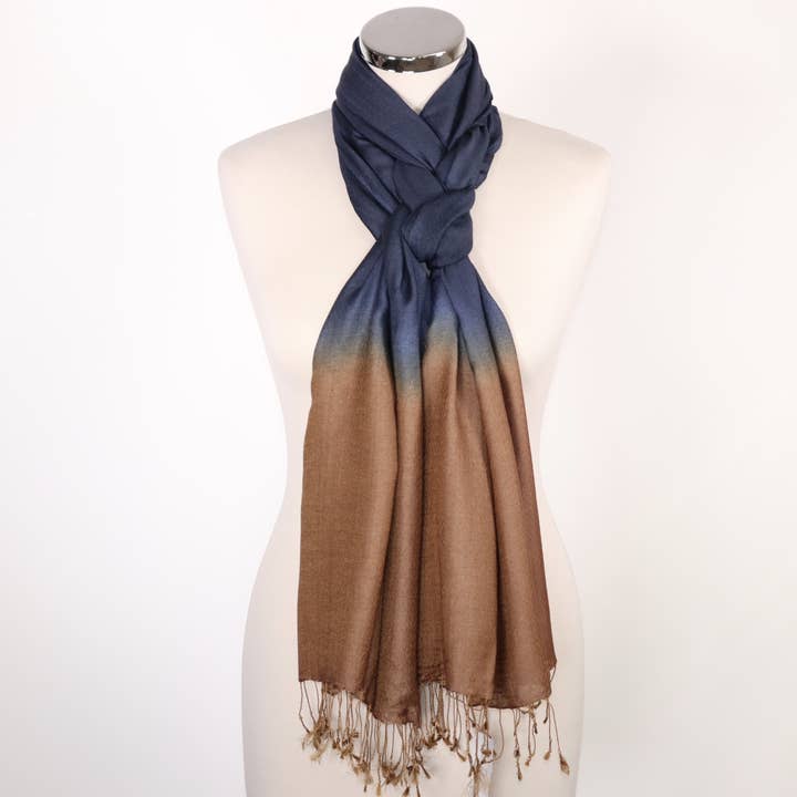 Selina sjaal met twee tinten voor wholesale door Tivello