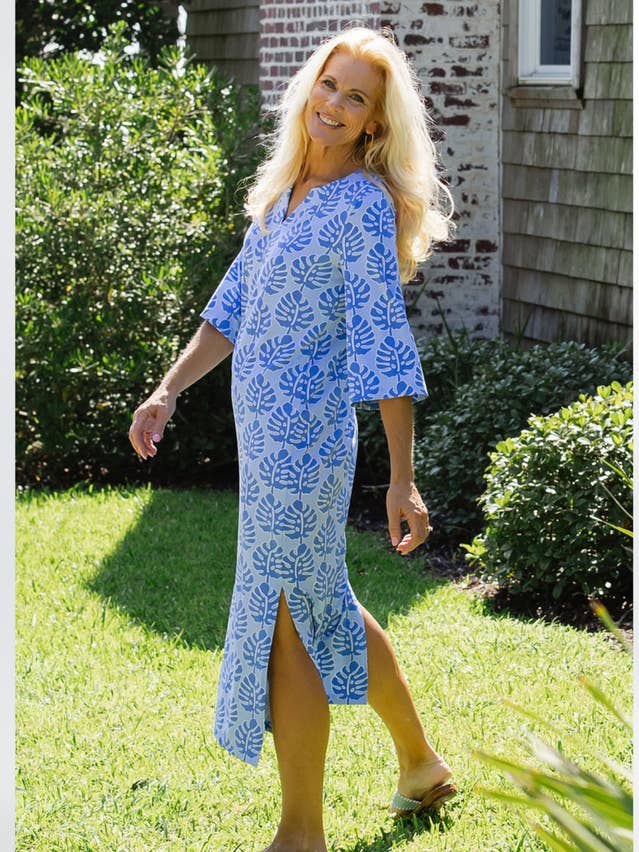 Caftan - Risca de Palma Azul por atacado de sailor-sailor