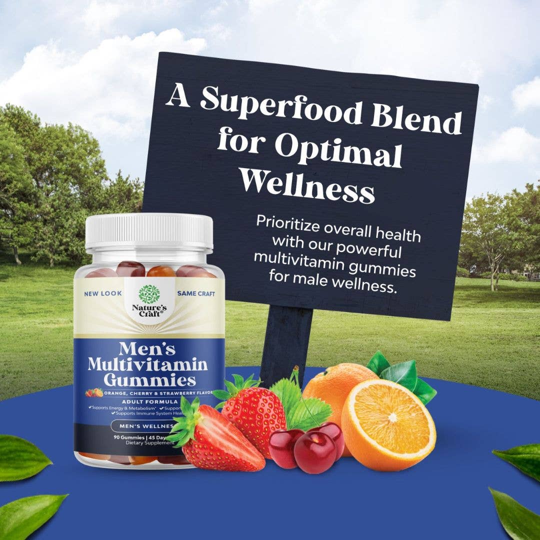 Nature's Craft - Wholesale Oral Supplement/Vitamin - Men’s Multivitamin Gummies – Immune & Energy Support4