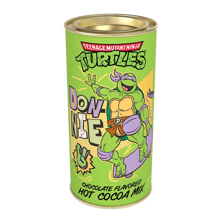 TMNT® Action Donnie Chocolate Cocoa (7oz Tins) for wholesale by McSteven's