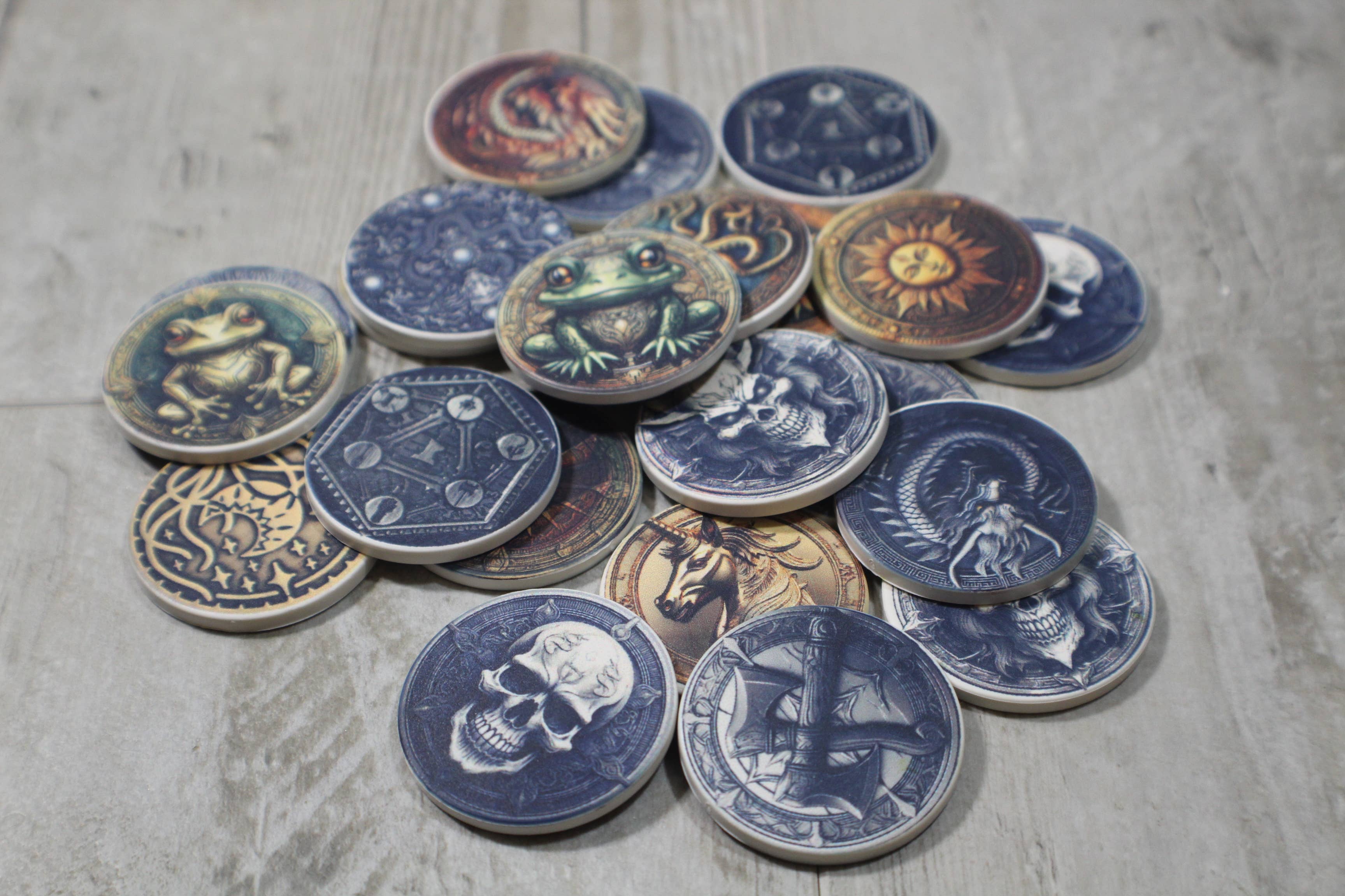 Raven Design - Vendita all'ingrosso Moneta/gettone ricordo - Moneta della Fortuna  // Moneta in Ceramica 2 pollici17