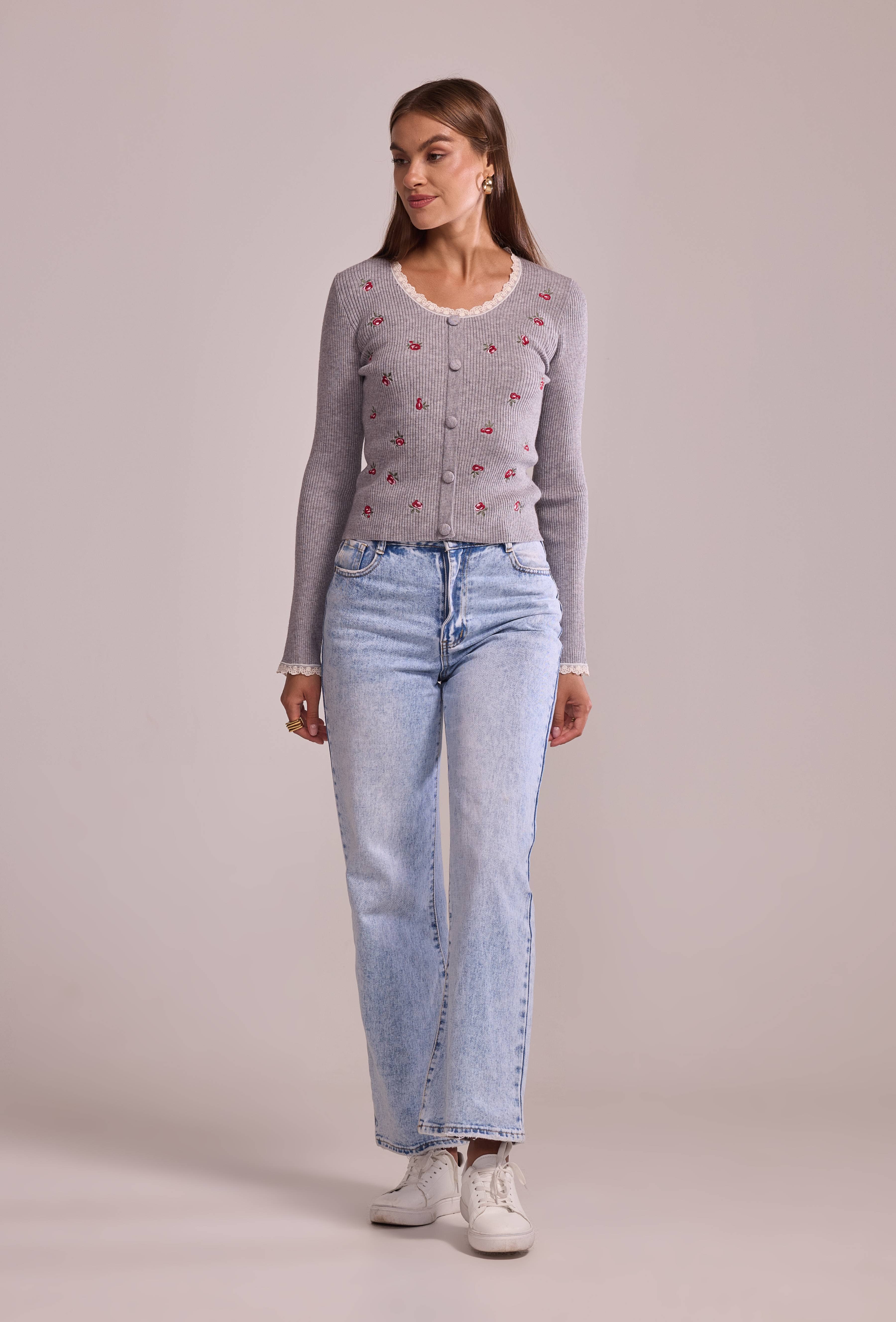 Cherry Paris - Wholesale Knit Sweater - Women's - Pull Ysée - IY2570217