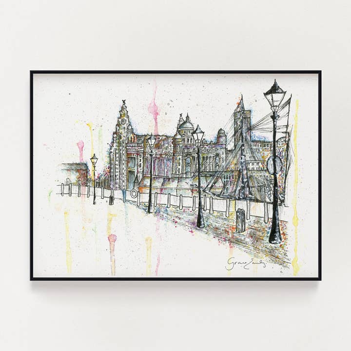 Albert Dock Print for wholesale by Grace Emily Design