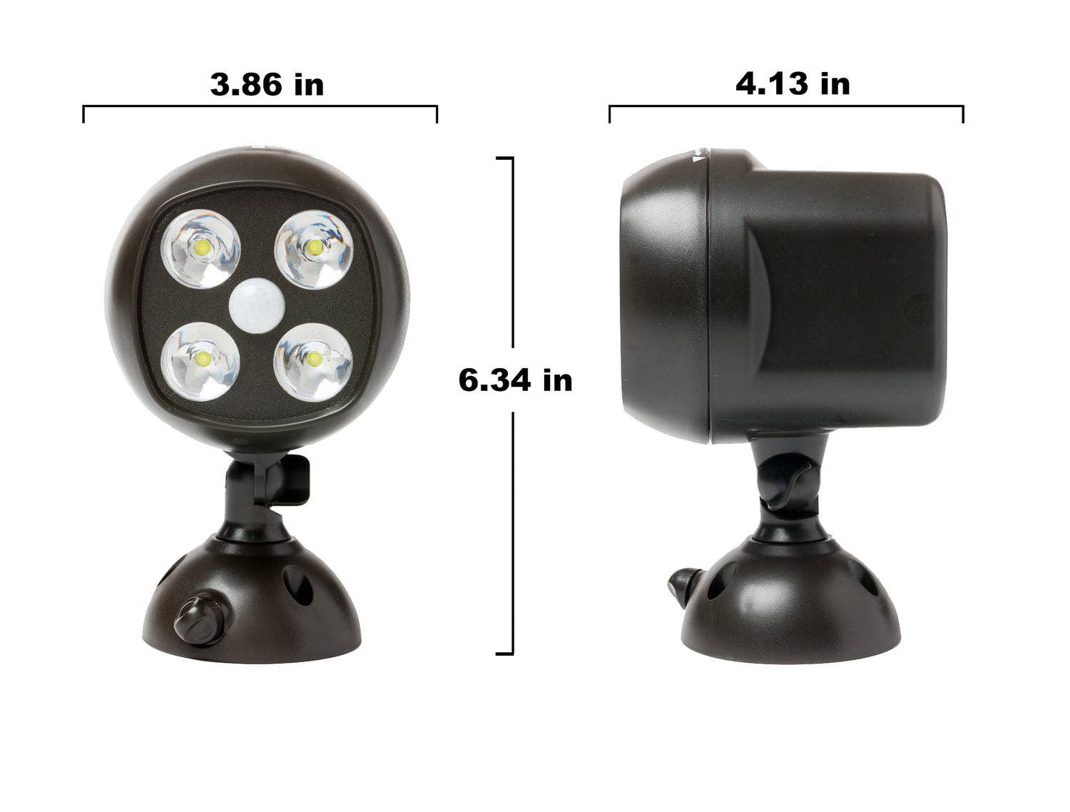 ShopBobbys - Vendita all'ingrosso Luce per esterni/da giardino - Sensore di movimento wireless Mighty Power 4 LED CREE ultra luminosi3