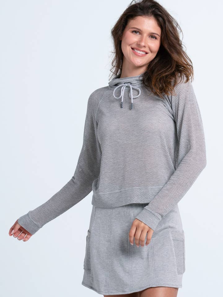 Maglia a Maniche Lunghe da Donna Chill Day - Grigio Melange per la vendita all'ingrosso da parte di Lucky In Love