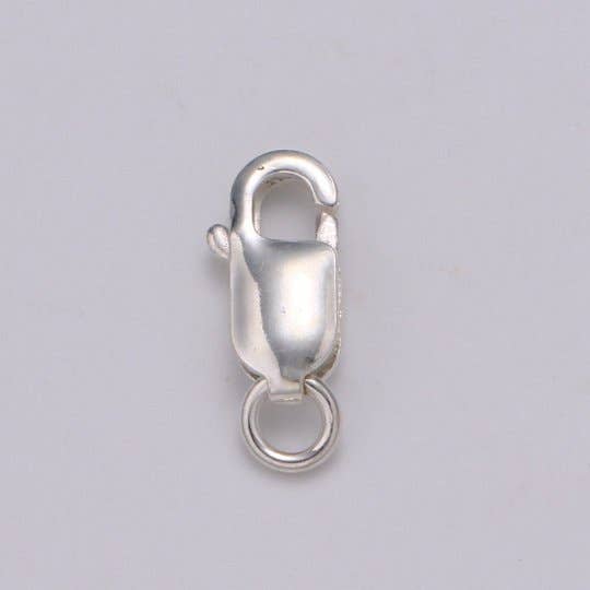 Aim Eternal - Wholesale Clasp - S925 Sterling Silver Oval Straight Lobster Claw Clasp Silver findings Clasp for Bracelet Necklaces Anklet Jewelry Supply Component SL-239~SL-2431