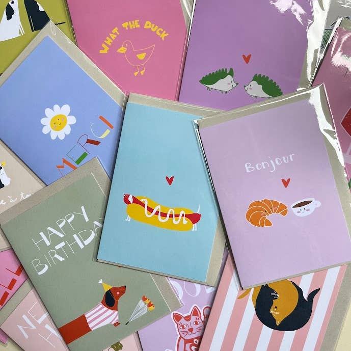 beeb - Wholesale Everyday Greeting Card - Carte 'Bonjour Croissant'