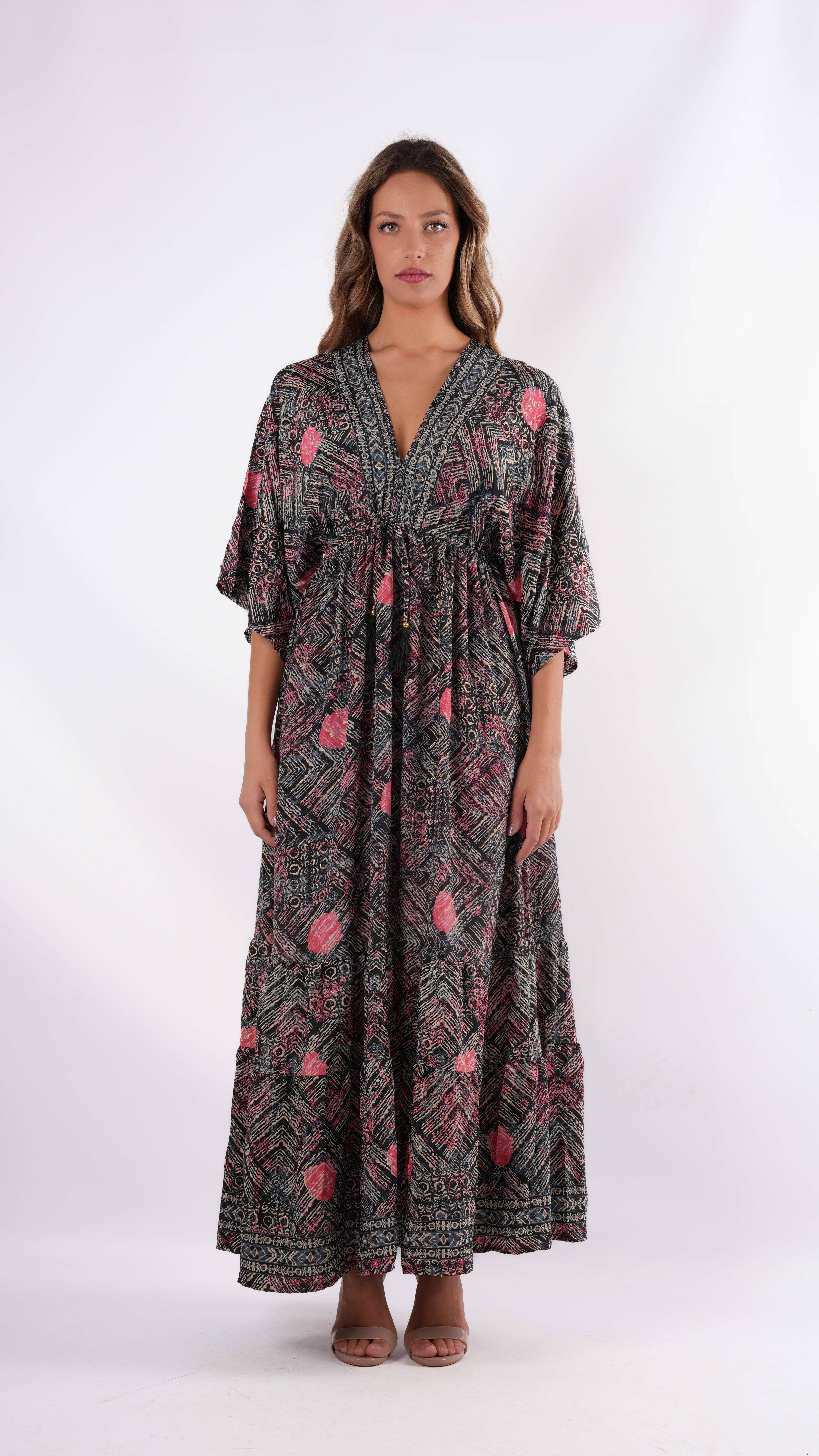 Vestidos Boho Chic Vestidos Etnicos Modernos Quintess Vestido - Main Image