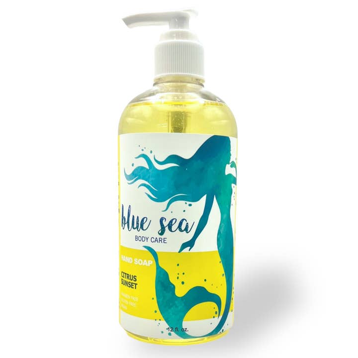 Savon liquide pour les mains et le corps 12oz - MER BLEUE pour la vente par Cashmere Bath | MANSCAPE | Blue Sea Body Care