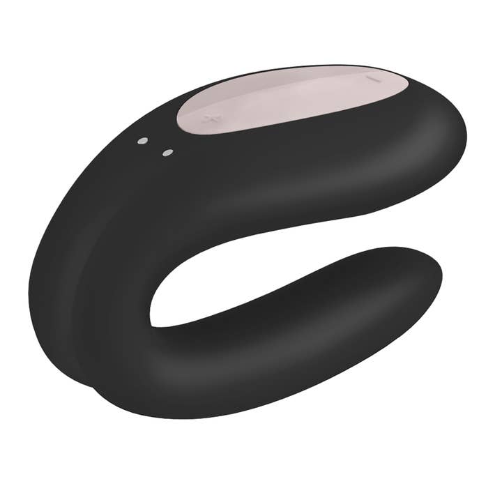 LOVERS - SHOP - Venta al por mayor Juguetes eróticos - Satisfyer - Double Joy con app - Oro rosa y negro