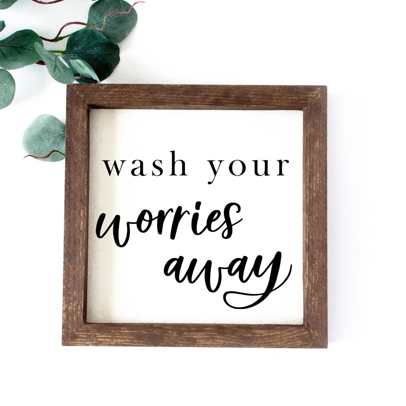 Charming Wood Home - Wholesale Wall Sign - Wash Your Worries Away Painted Wood Sign0