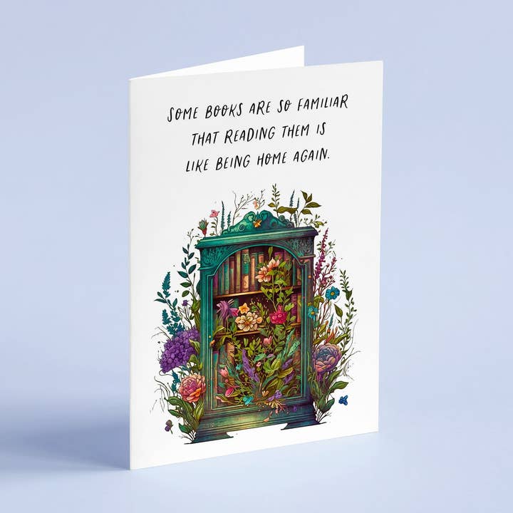 Louisa May Alcott - 'Some Books Are So Familiar' Card for wholesale by Quote and Quill