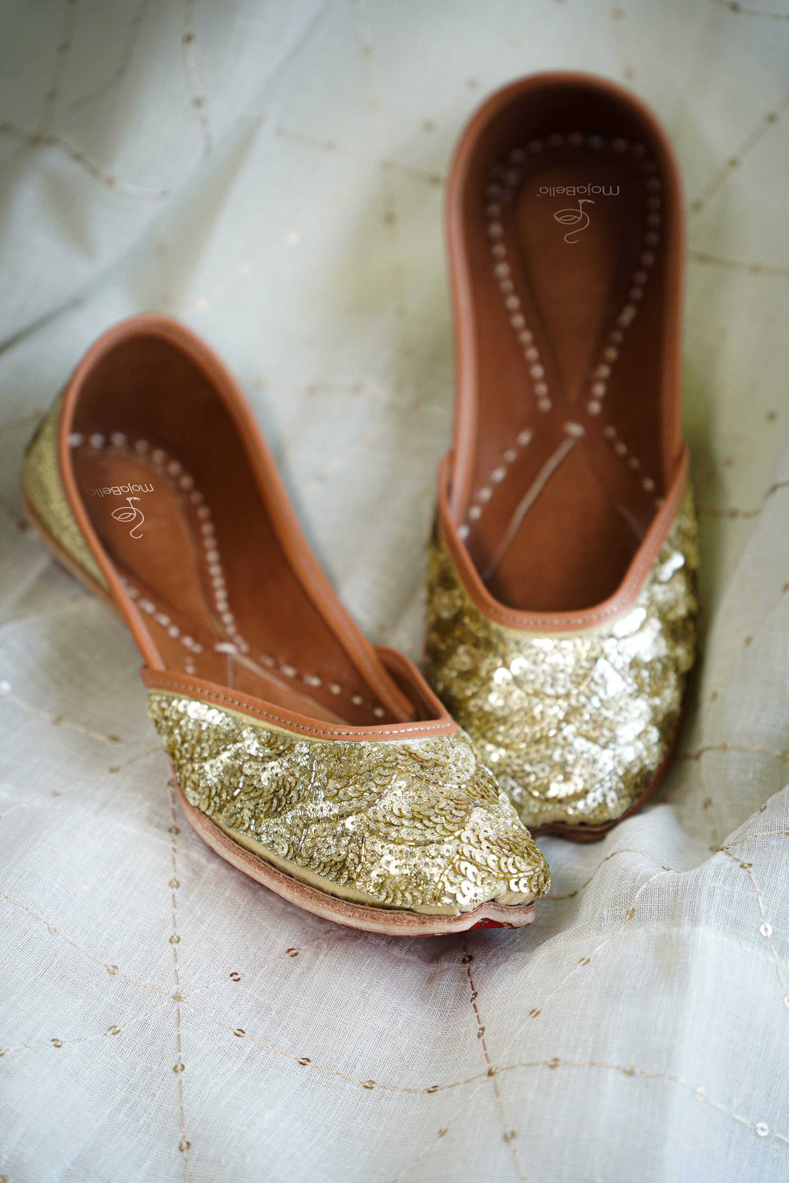 Mojabella - Wholesale Flats – Women’s - Glittery Mess Moja Jutti