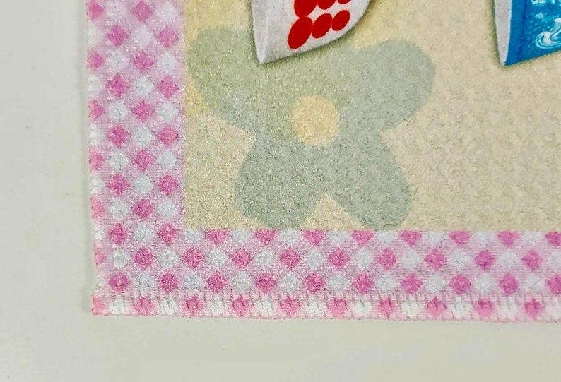 ModMoxGoods - Wholesale Tea Towel - TEA TOWEL Pyrex Vintage Bowls Collection Kitchen theme Waffl3