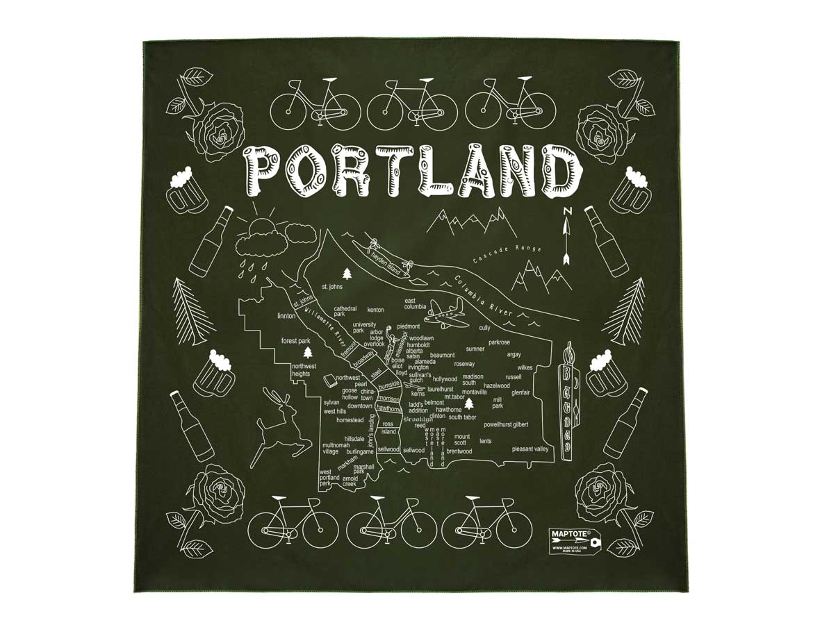 Maptote – wholesale Bandana - Unisex – Portland Bandana3