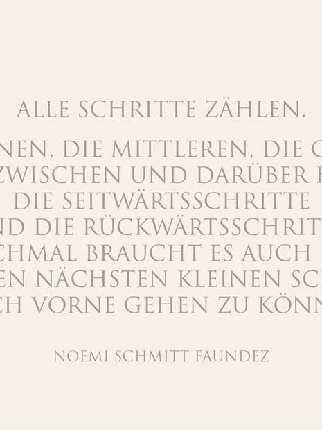 Postcard "Every step counts…" for wholesale by WUNDERWORT by Angela Gwinner