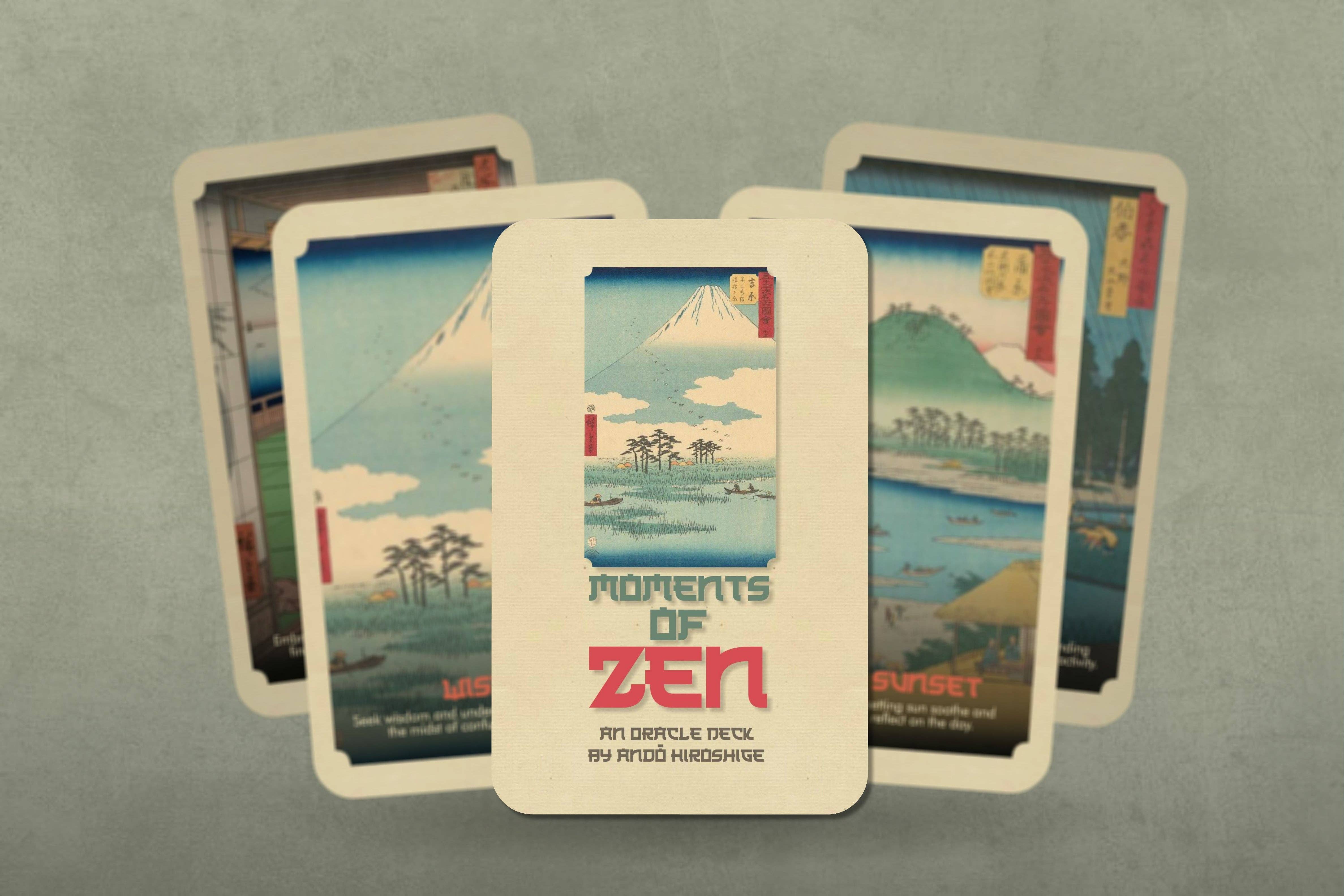 Ibiza Tarot USA - Vente Cartes de tarot - Moments of Zen : Un deck Oracle d'Andō Hiroshige10