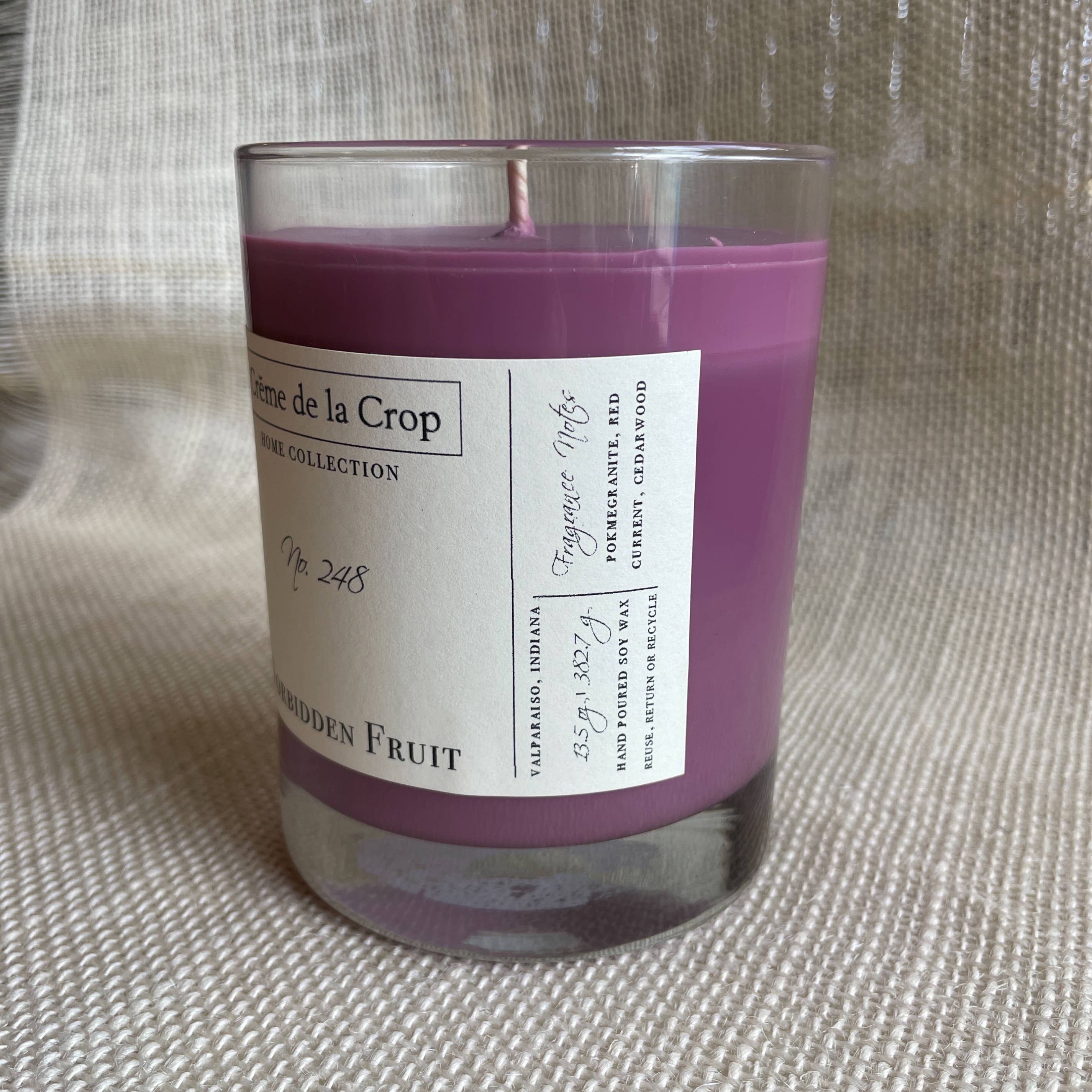 Creme de la Crop, Inc. - Wholesale Jar/Filled Candle - Soy Candle - Forbidden Fruit (Pomegranate) 2