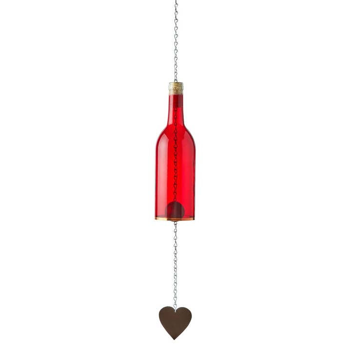 Blue Ridge Mountain Gifts - Wholesale Wind Chime - Wind Chimes Made From Glass Wine Bottles with Copper Trim