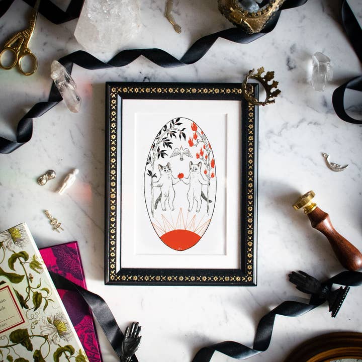 "The Lovers" – Archival Tarot Art Print for wholesale by Po Yan Leung