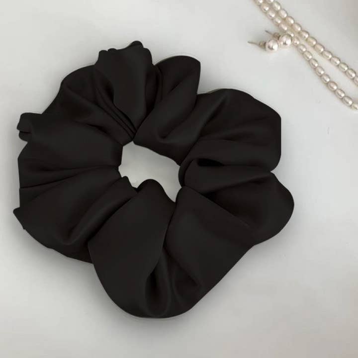 LadyJuneAccessories - Wholesale Scrunchie - Women's - Oversized Satin Scrunchie - Soft Silk Hair Tie for Women