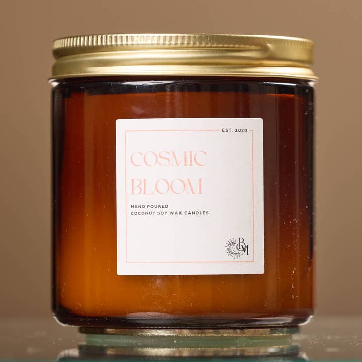 Cosmic Bloom - Coconut Soy Wax Candle for wholesale by Black Moon Co.
