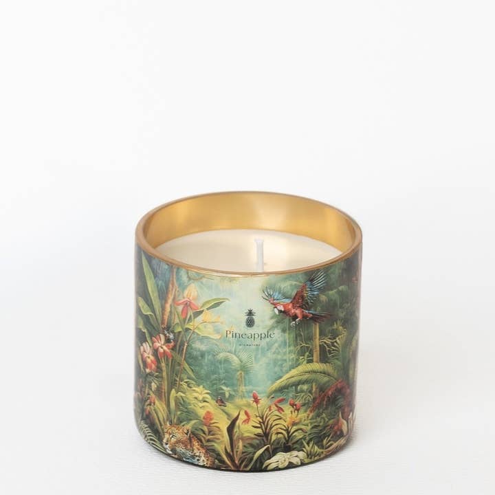 PINEAPPLE SIGNATURE - Wholesale Jar/Filled Candle - 100% Vegetable Wax Scented Candle - Wild Life Decor