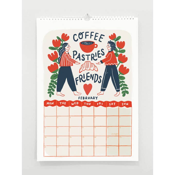 Jade Fisher - Wholesale Calendar - Tips For A Good Year 2026 Wall Calendar- Wellness+Positivity7