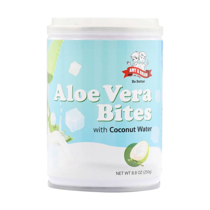 Amy & Brian - Vente Collations aux fruits - Amy & Brian Bouchées d'Aloe Vera Naturelles avec Eau de Coco 250g6