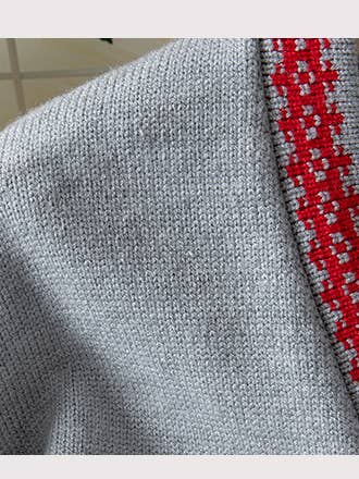 Gray Button-Front Knit Cardigan for wholesale on Faire4