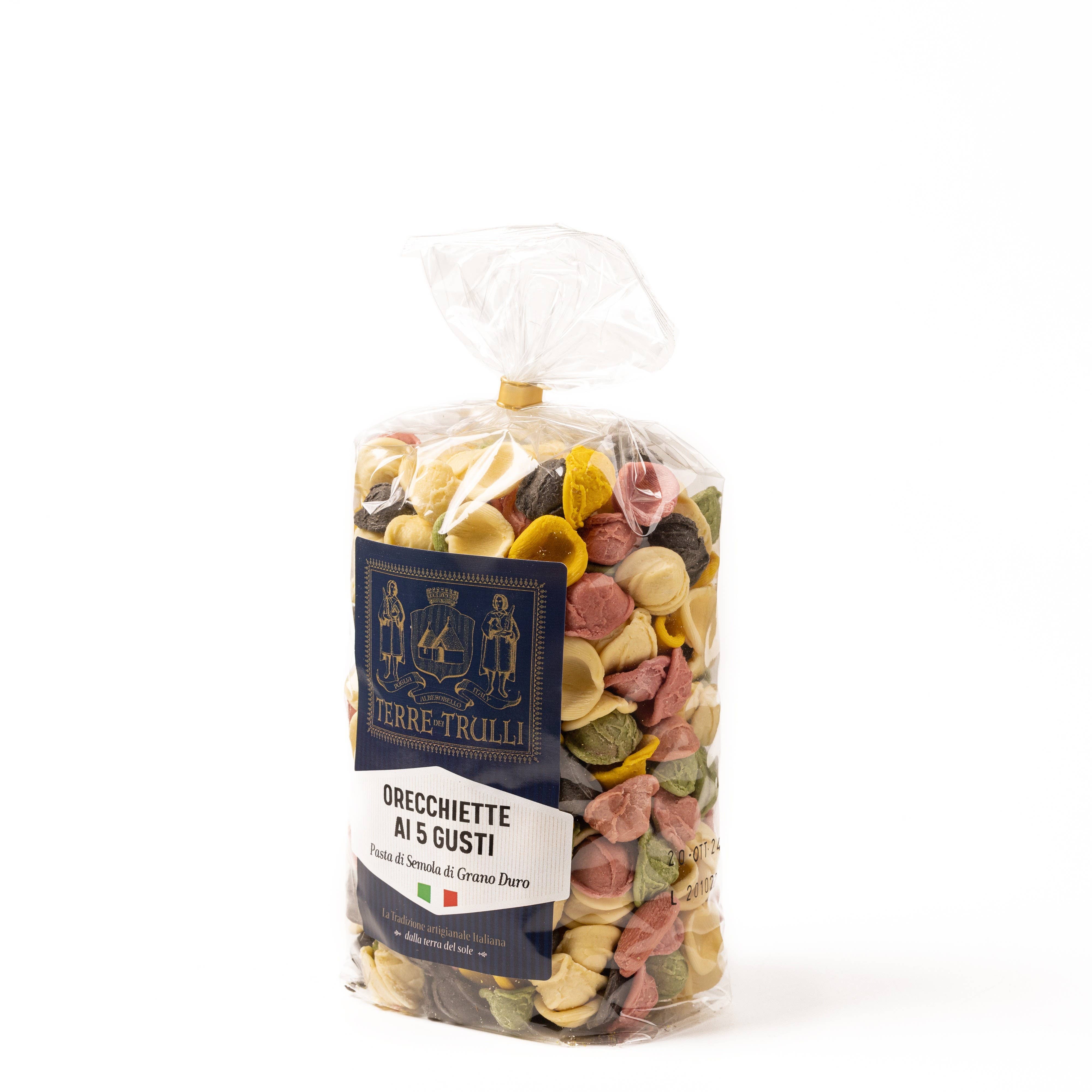 Terre dei Trulli - Wholesale Pasta - Apulian Orecchiette with 5 Tastes 500g - Made in Italy Pasta3